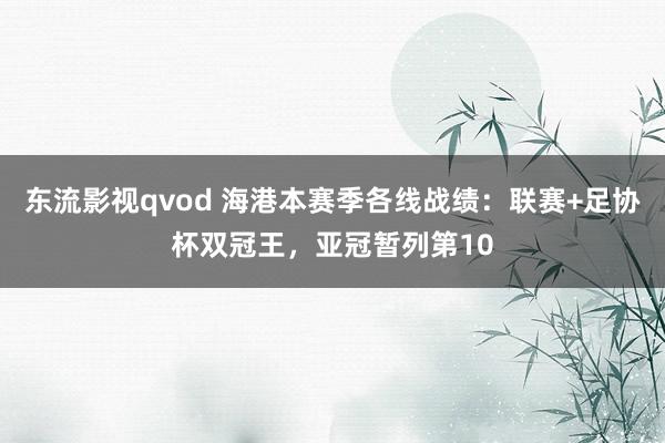 东流影视qvod 海港本赛季各线战绩：联赛+足协杯双冠王，亚冠暂列第10