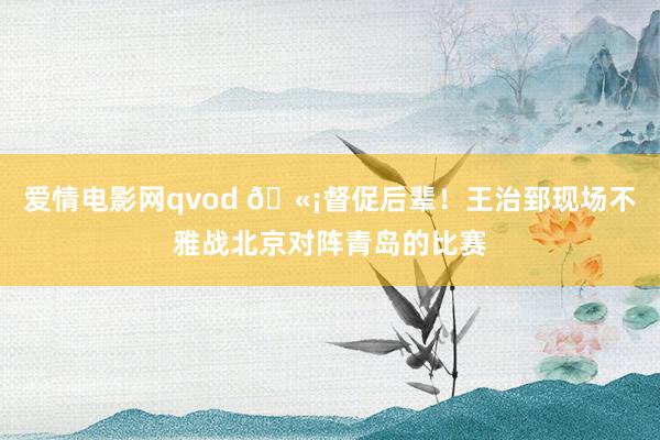 爱情电影网qvod 🫡督促后辈！王治郅现场不雅战北京对阵青岛的比赛