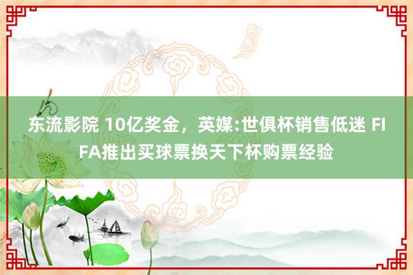 东流影院 10亿奖金，英媒:世俱杯销售低迷 FIFA推出买球票换天下杯购票经验