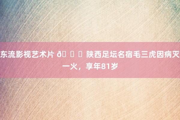 东流影视艺术片 🙏陕西足坛名宿毛三虎因病灭一火，享年81岁